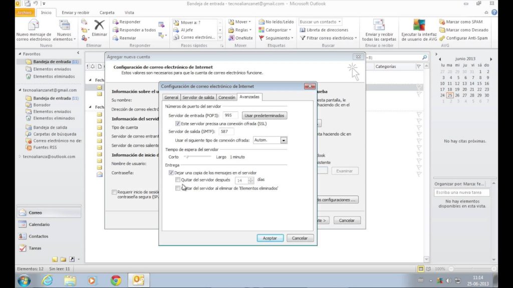 Como configurar hotmail Cuenta Hotmail